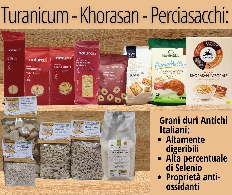 Flakes di grano khorasan integrale biologici